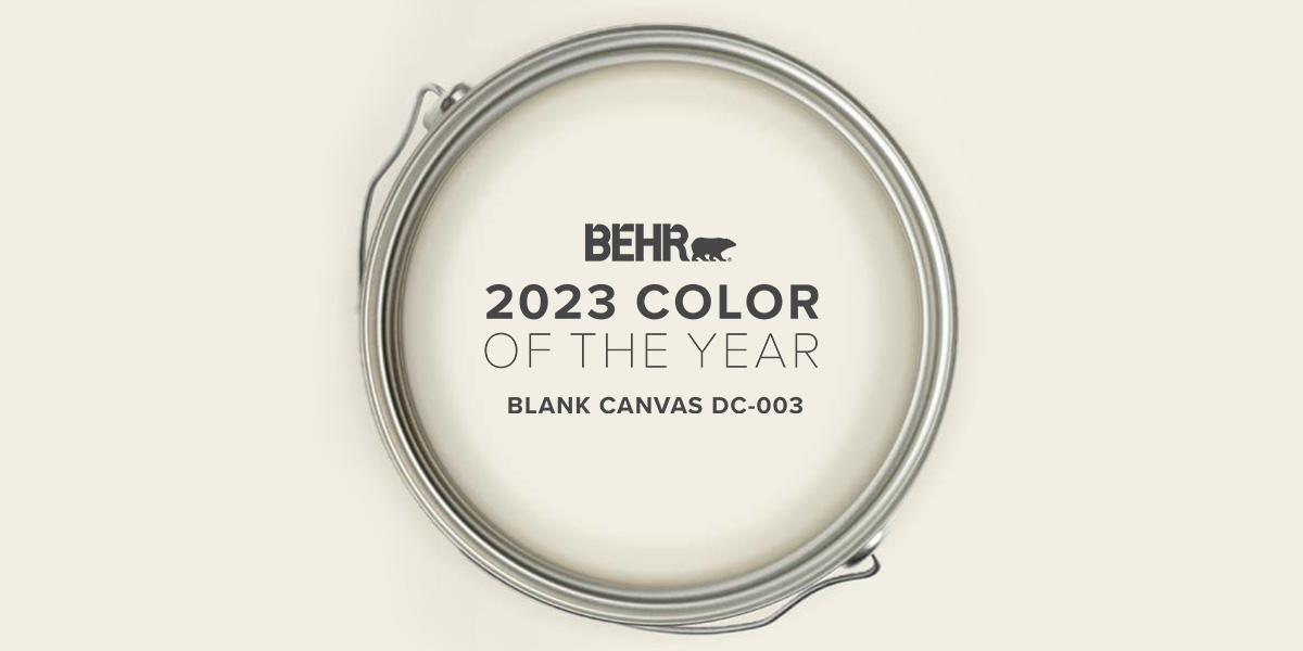 Color Of The Year 2023 Blank Canvas BEHR Paint