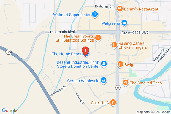 Map showing HOME DEPOT #4461 location