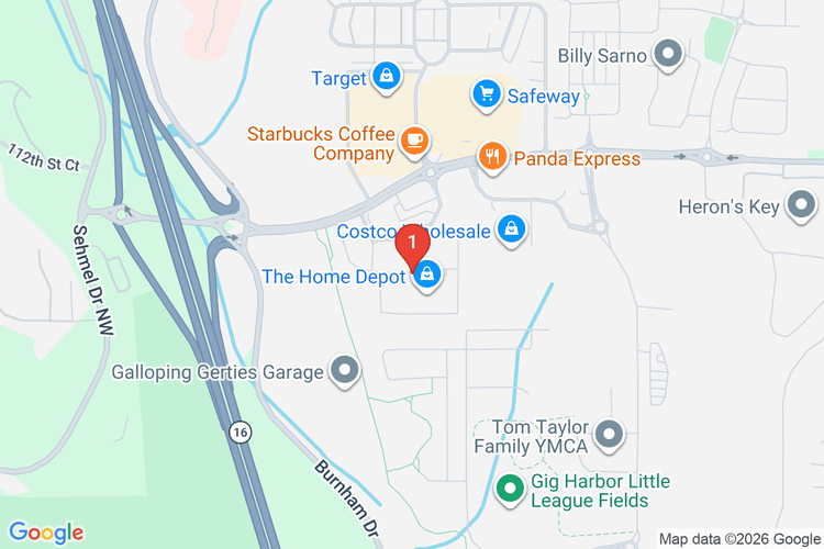 Map showing HOME DEPOT #4728 location