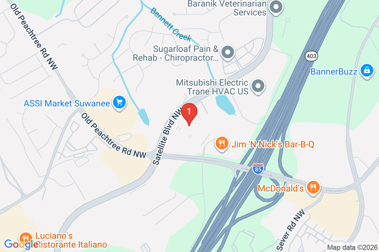 Map showing HOME DEPOT #1754 location