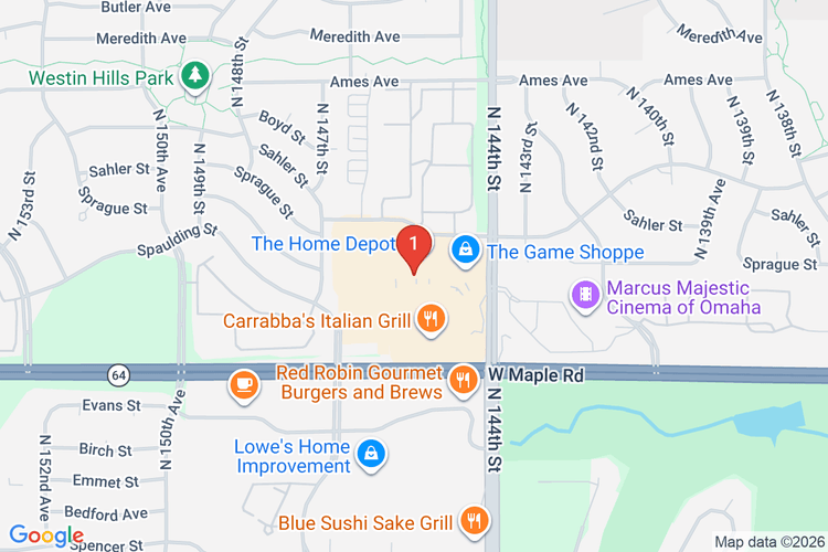 Map showing HOME DEPOT #3201 location