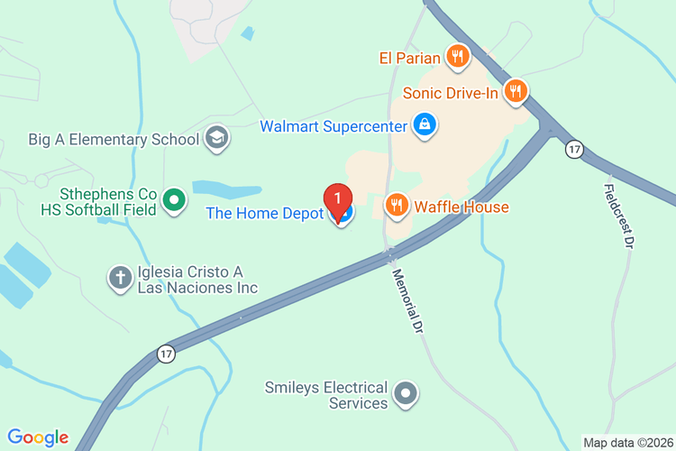 Map showing HOME DEPOT #6888 location