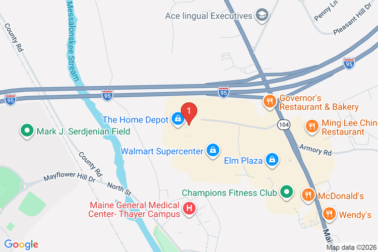 Map showing HOME DEPOT #2407 location