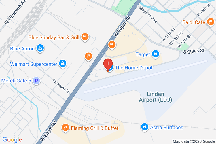 Map showing HOME DEPOT #0934 location