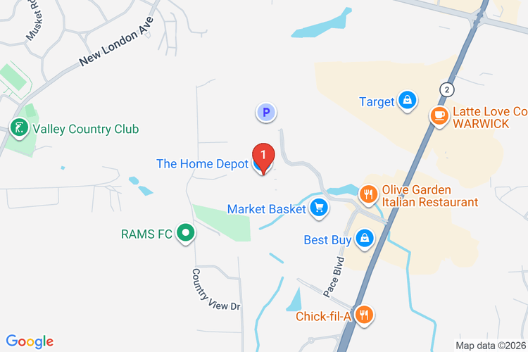 Map showing HOME DEPOT #4280 location