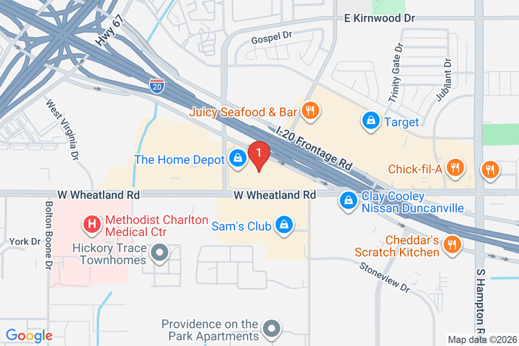 Map showing HOME DEPOT #0552 location