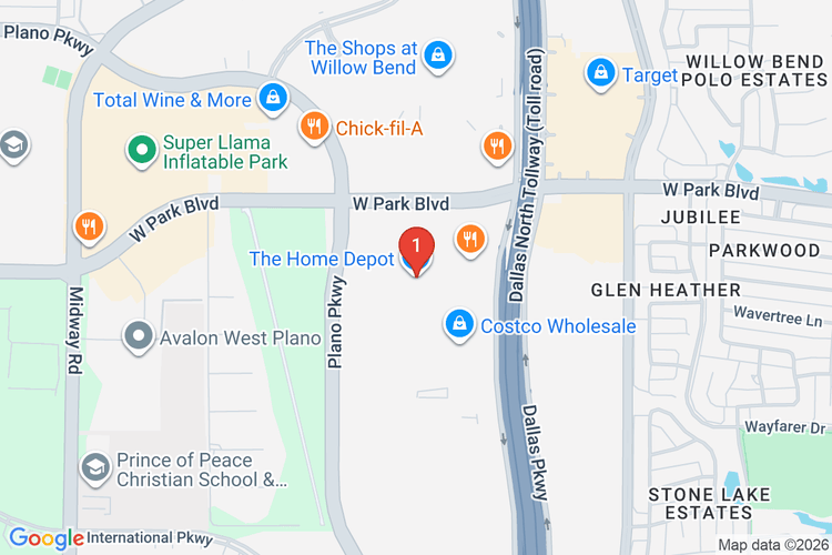 Map showing HOME DEPOT #0551 location