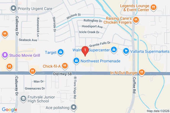 Map showing HOME DEPOT #1064 location