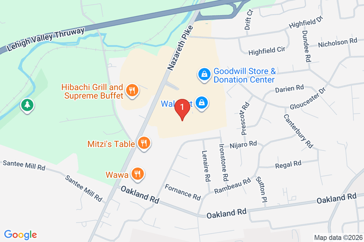 Map showing HOME DEPOT #4105 location