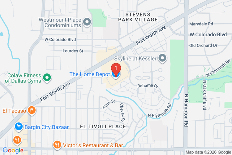 Map showing HOME DEPOT #6816 location