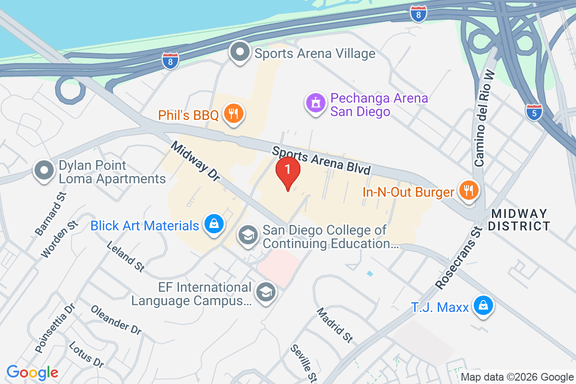 Map showing HOME DEPOT #0674 location