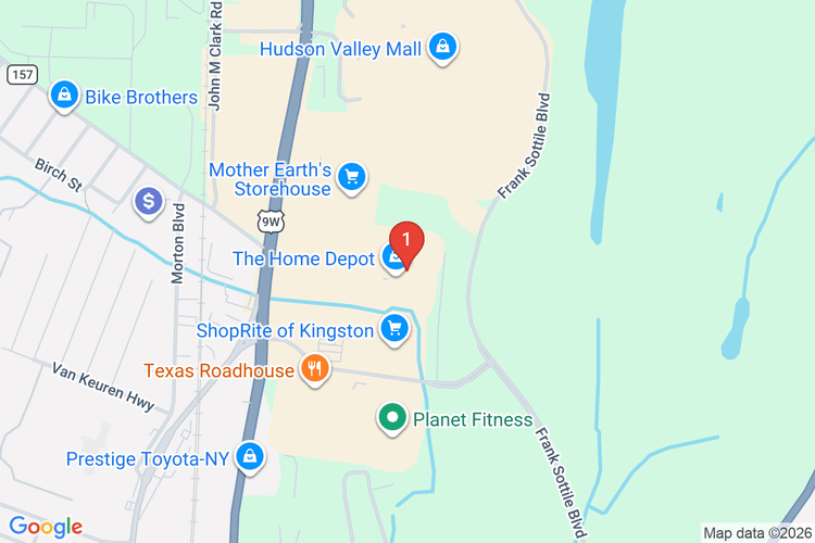 Map showing HOME DEPOT #1227 location