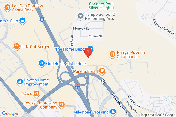 Map showing HOME DEPOT #1531 location
