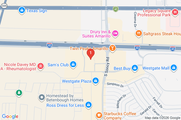 Map showing HOME DEPOT #6552 location