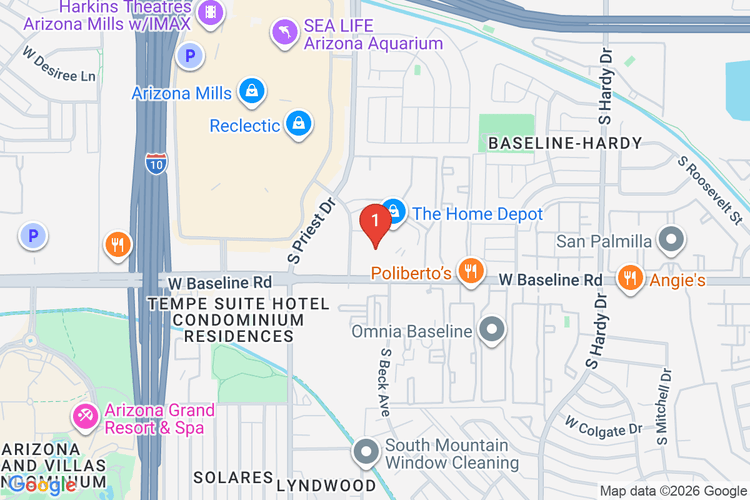 Map showing HOME DEPOT #0489 location