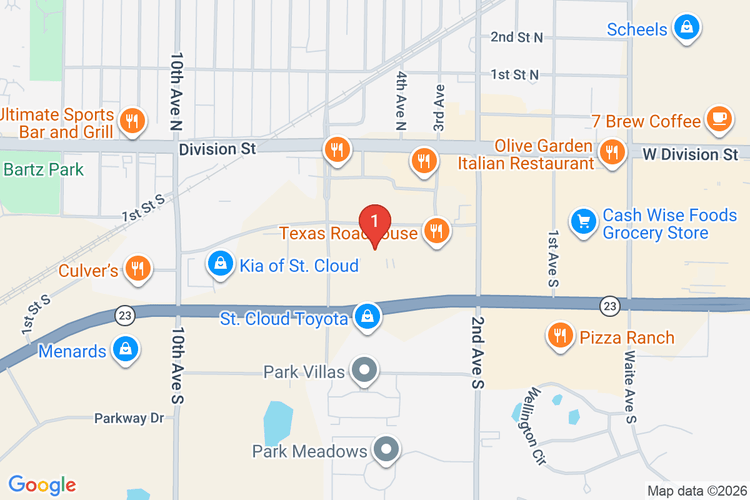 Map showing HOME DEPOT #2811 location