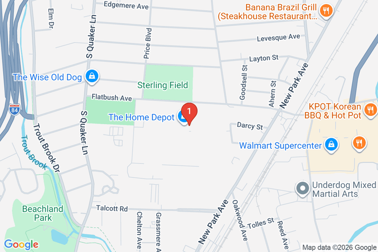 Map showing HOME DEPOT #6210 location