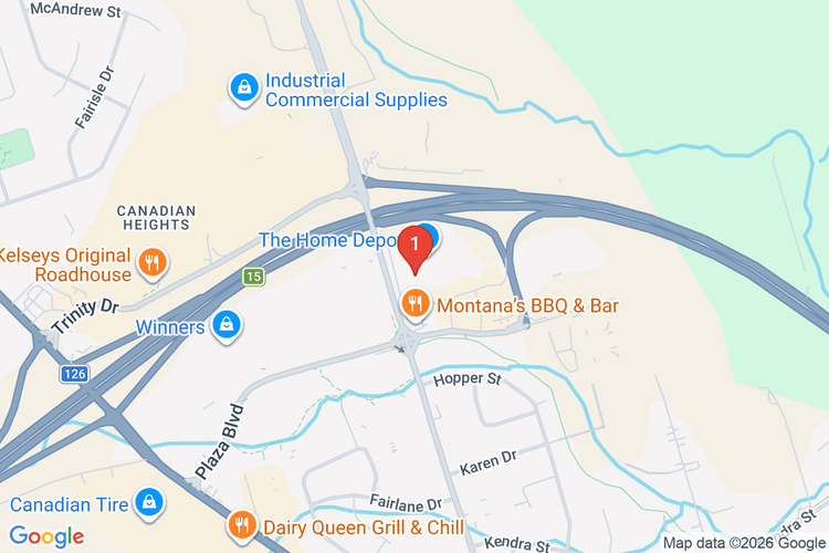 Map showing HOME DEPOT CAN #7148 location
