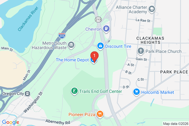 Map showing HOME DEPOT #4017 location