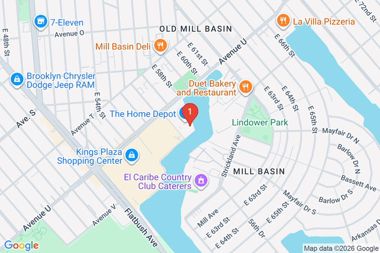 Map showing HOME DEPOT #6158 location