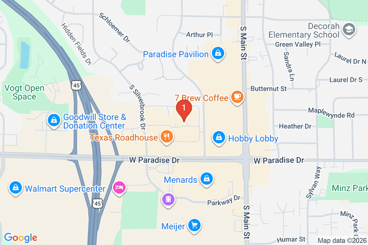 Map showing HOME DEPOT #4925 location