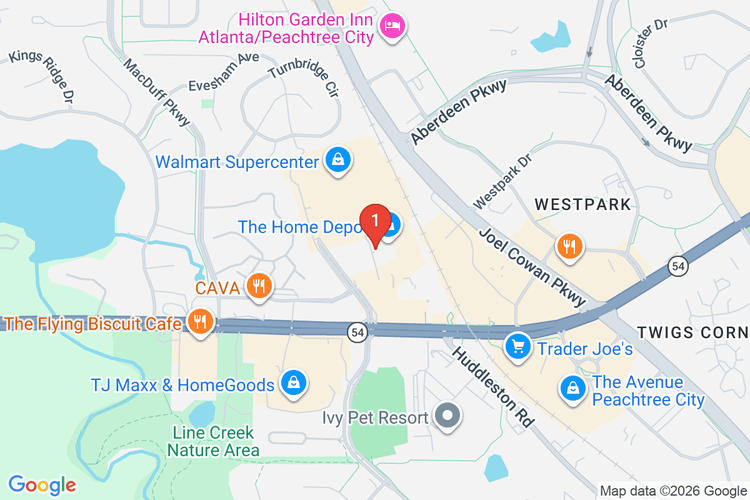 Map showing HOME DEPOT #0164 location