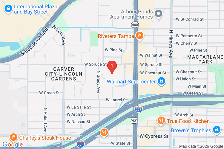 Map showing HOME DEPOT #0256 location