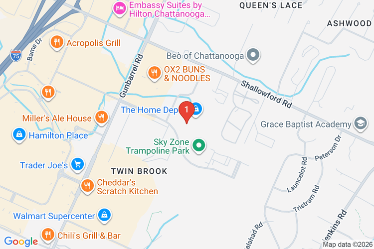 Map showing HOME DEPOT #0742 location
