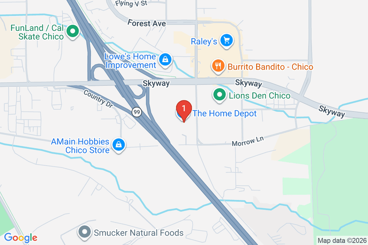 Map showing HOME DEPOT #6609 location