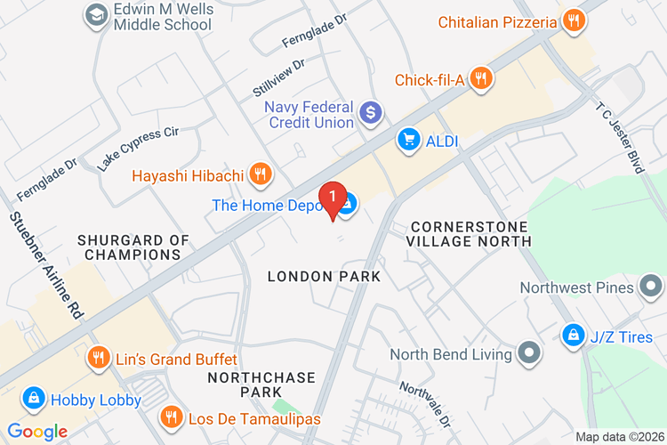 Map showing HOME DEPOT #6828 location