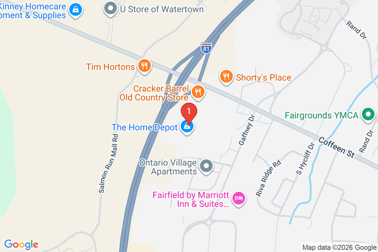 Map showing HOME DEPOT #6174 location