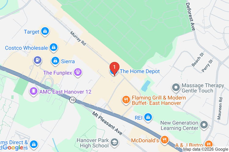 Map showing HOME DEPOT #0901 location
