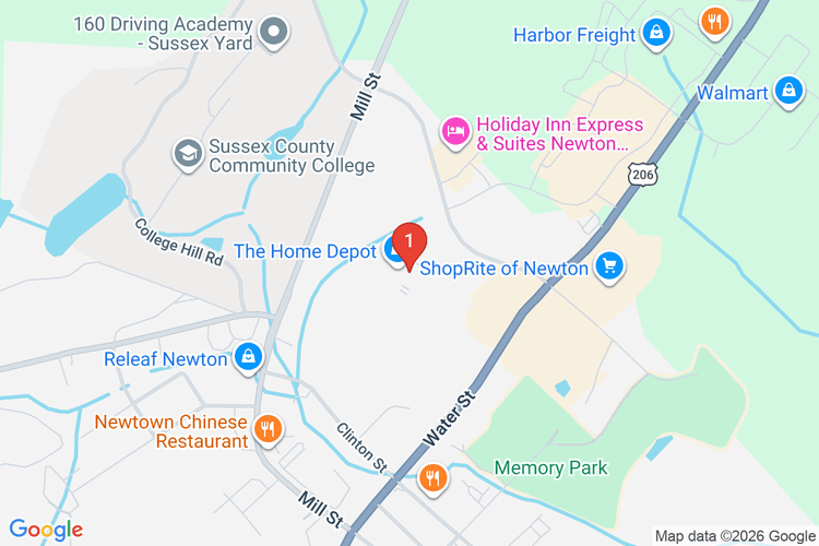 Map showing HOME DEPOT #0984 location