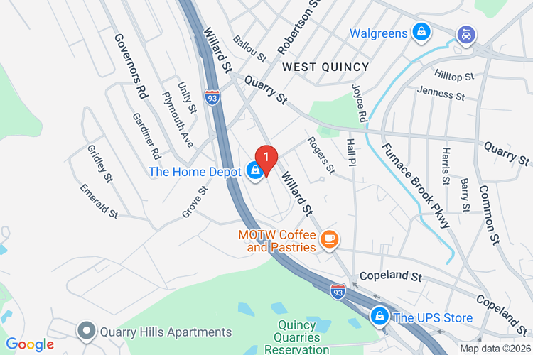 Map showing HOME DEPOT #2670 location