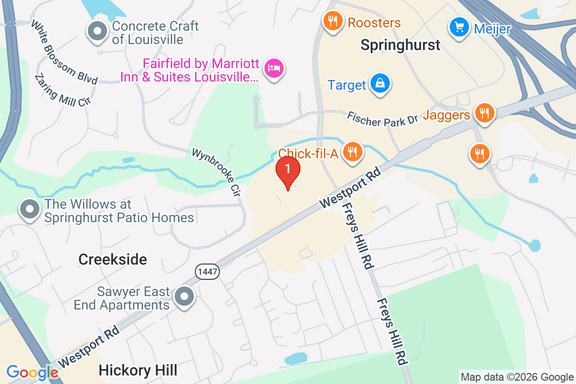 Map showing HOME DEPOT #2305 location