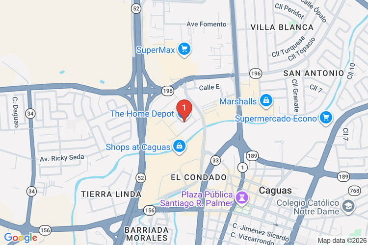 Map showing HOME DEPOT #6403 location