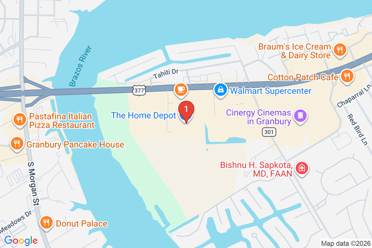 Map showing HOME DEPOT #6571 location