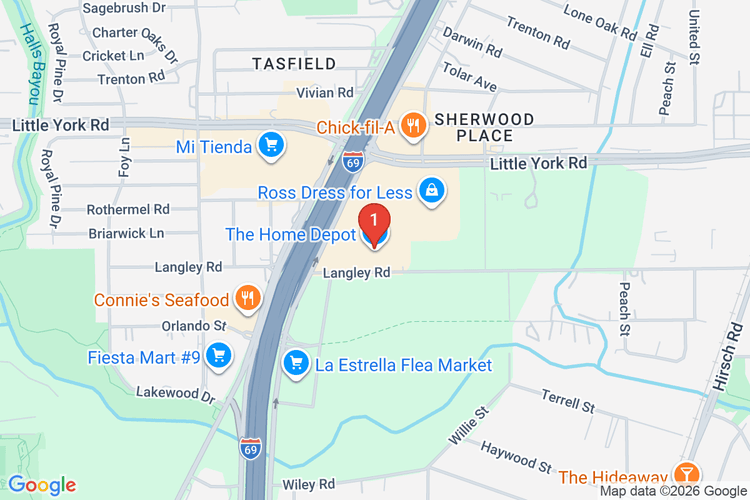 Map showing HOME DEPOT #6806 location