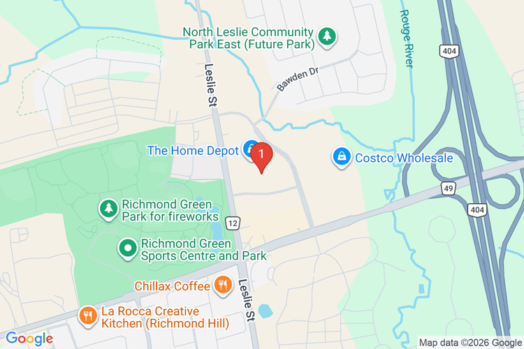 Map showing HOME DEPOT CAN #7161 location