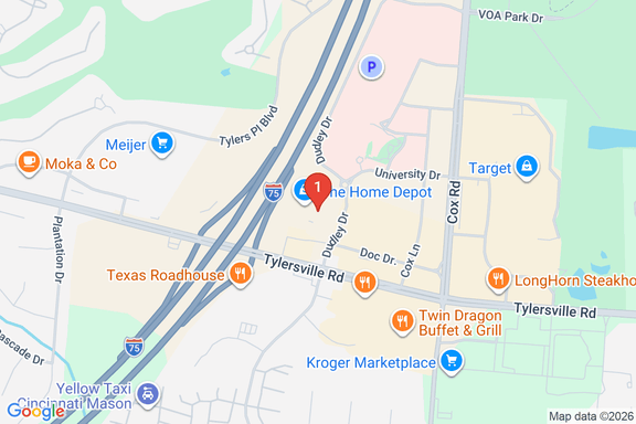 Map showing HOME DEPOT #3823 location