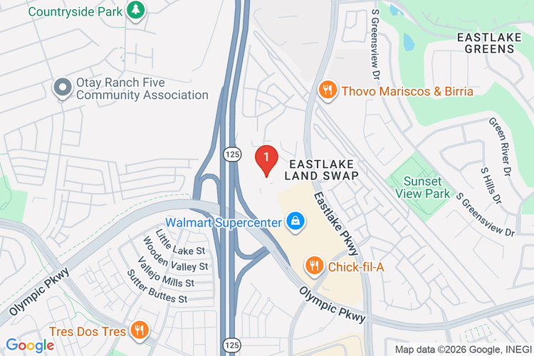 Map showing HOME DEPOT #1030 location