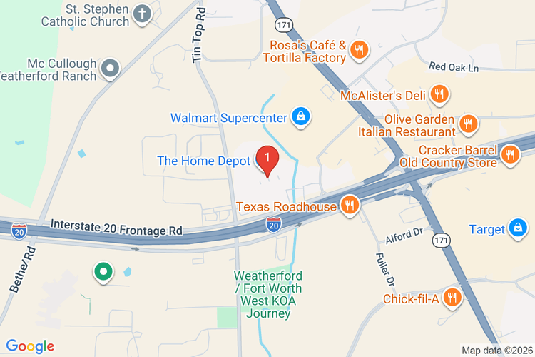 Map showing HOME DEPOT #6515 location
