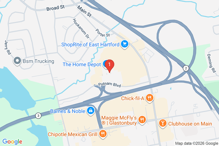 Map showing HOME DEPOT #6220 location