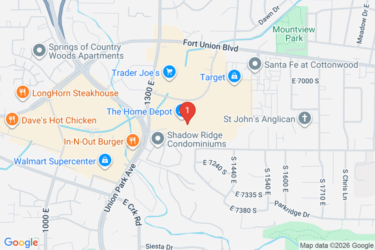 Map showing HOME DEPOT #4402 location