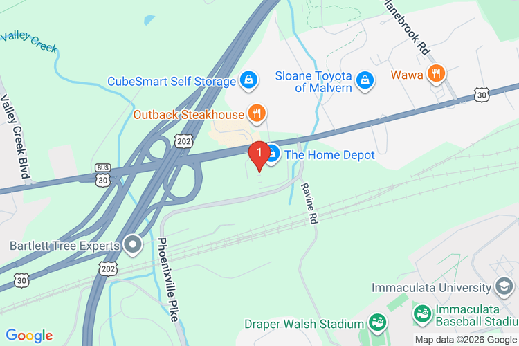 Map showing HOME DEPOT #4119 location