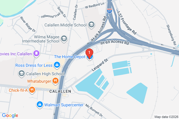 Map showing HOME DEPOT #6564 location