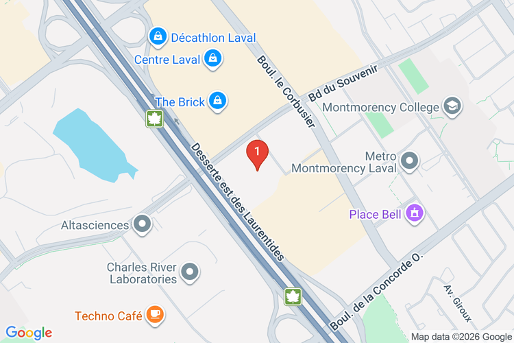 Map showing HOME DEPOT CAN #7124 location
