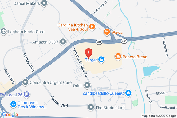 Map showing HOME DEPOT #8548 location