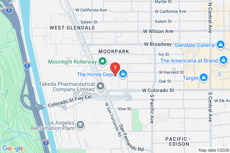 Map showing HOME DEPOT #0649 location