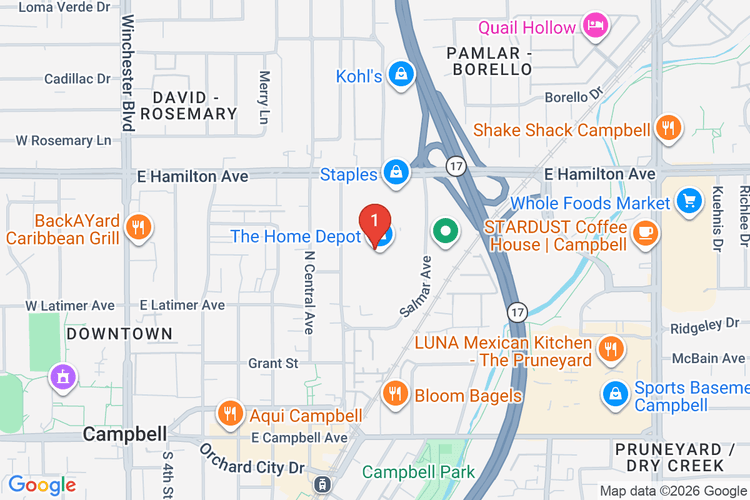 Map showing HOME DEPOT #0642 location